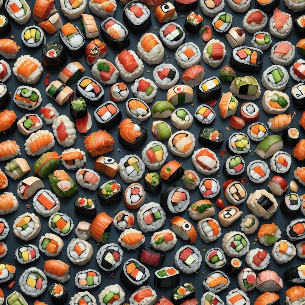 Fantastical Sushi Dumpling Concept Art