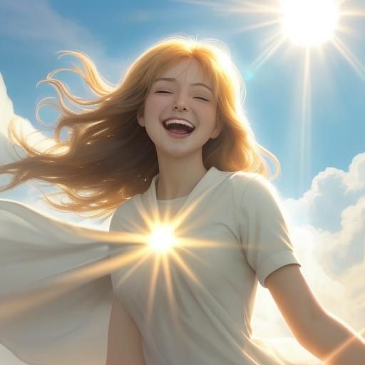 Defiant Joy: Heavenly Sunshine Beams Through Clouds