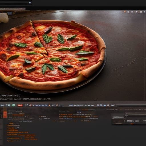 Detailed Deep Dish Pizza Concept Art
