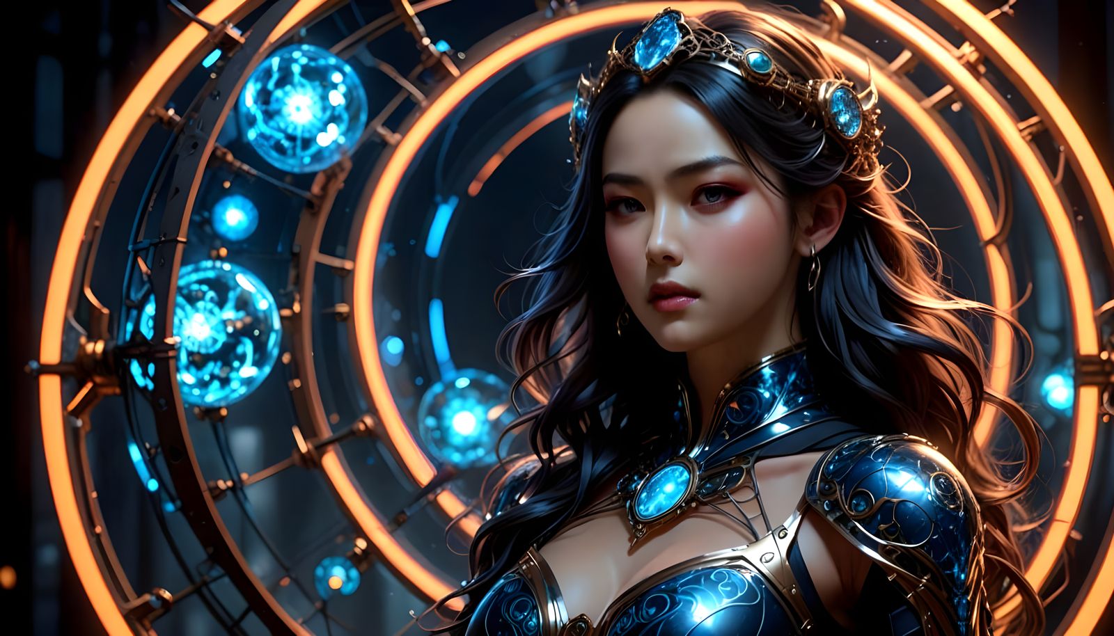 Mysterious Space Princess with Celestial Sphere