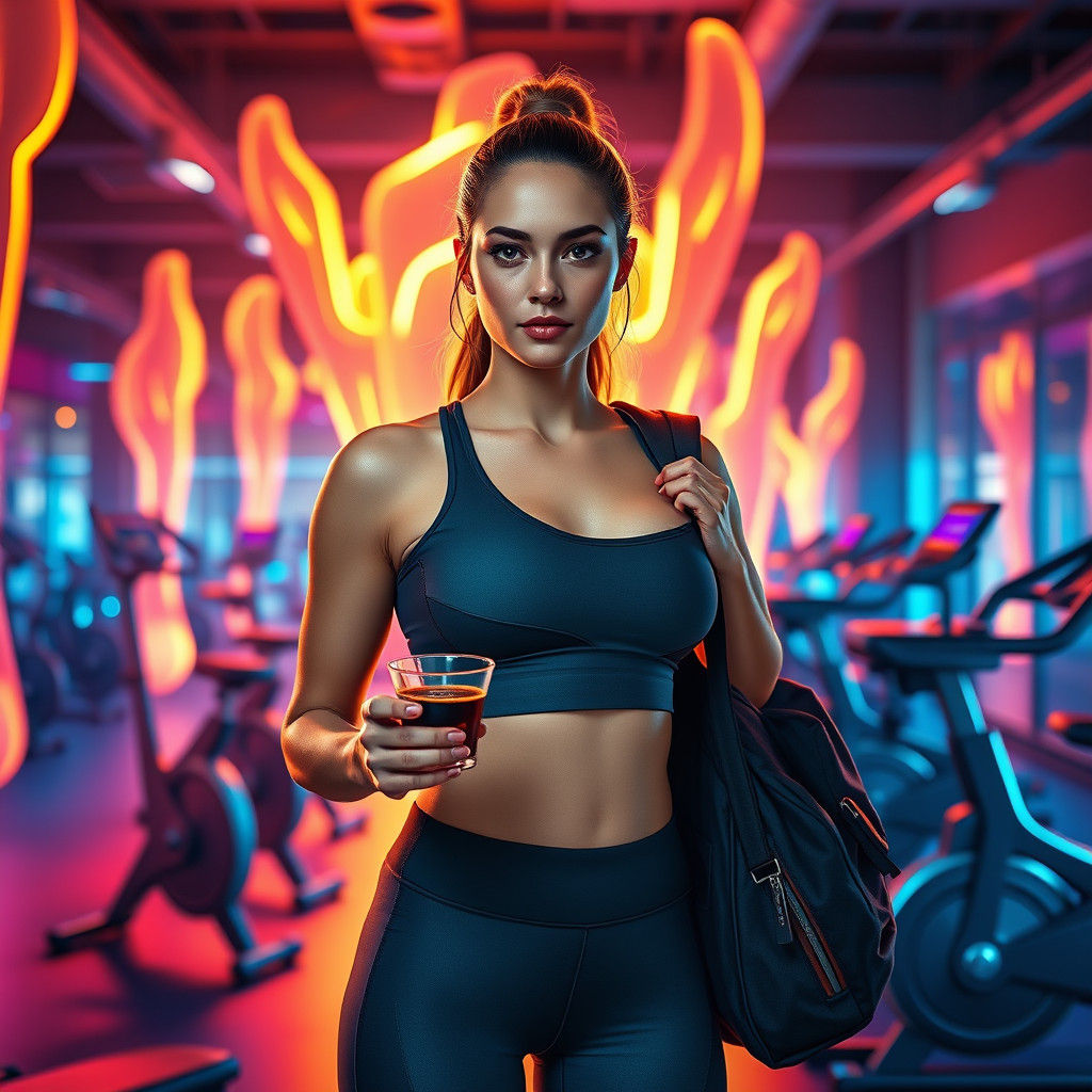 Espresso at the Gym: Sci-Fi Digital Art