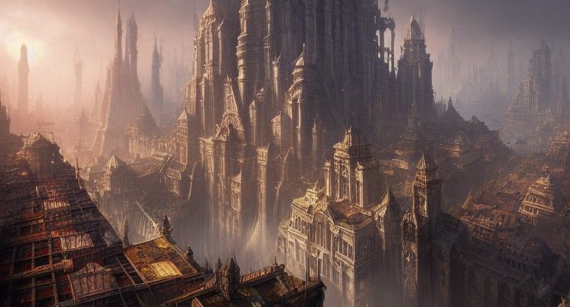 Epic Floating City Painting in Unreal Engine