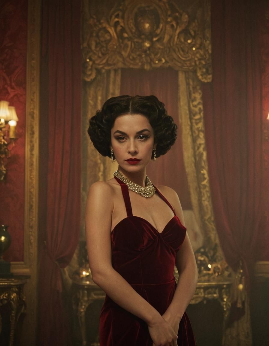 Queen of Tease in Smoky, Red Velvet Room