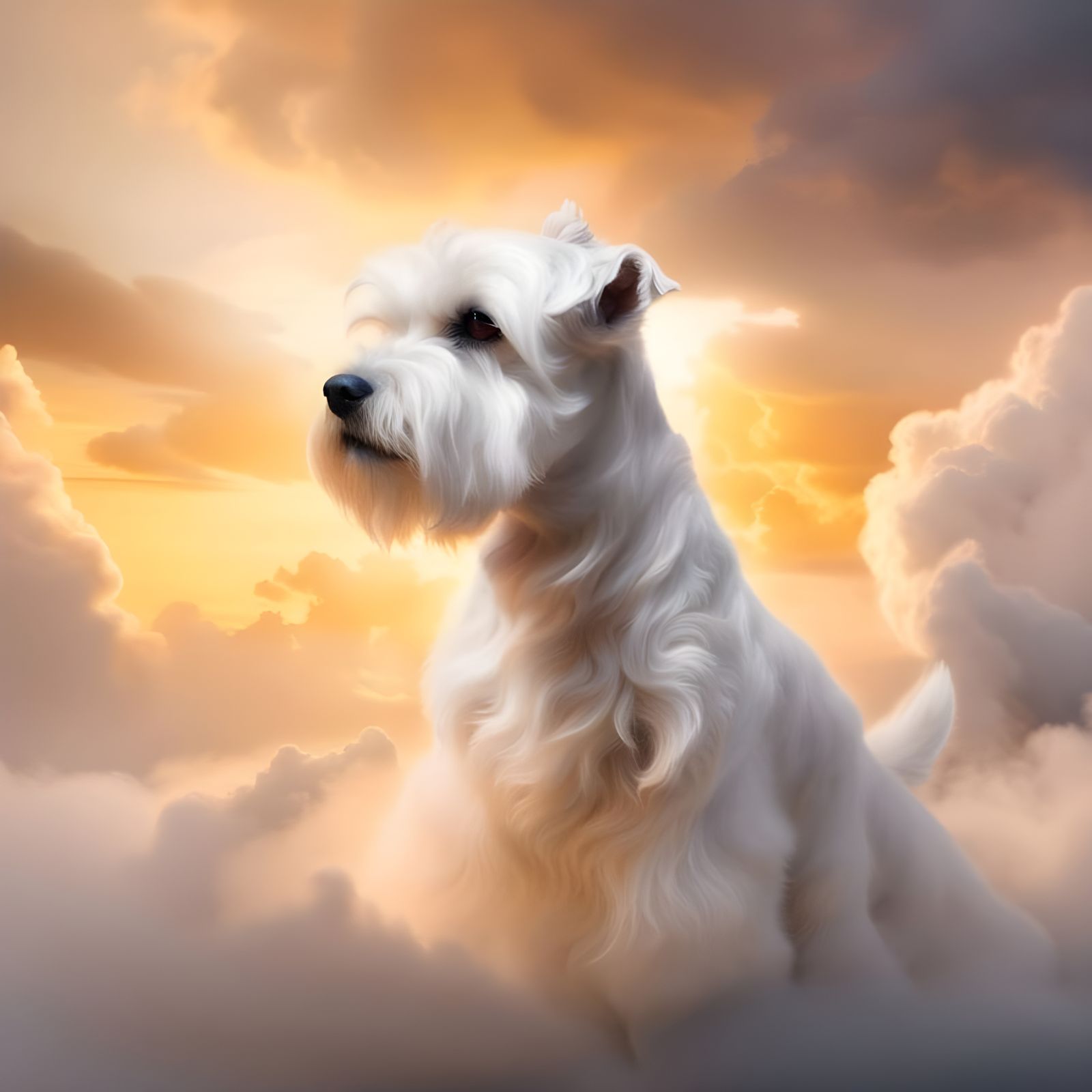 Ethereal Cloud Schnauzer Dreamscape