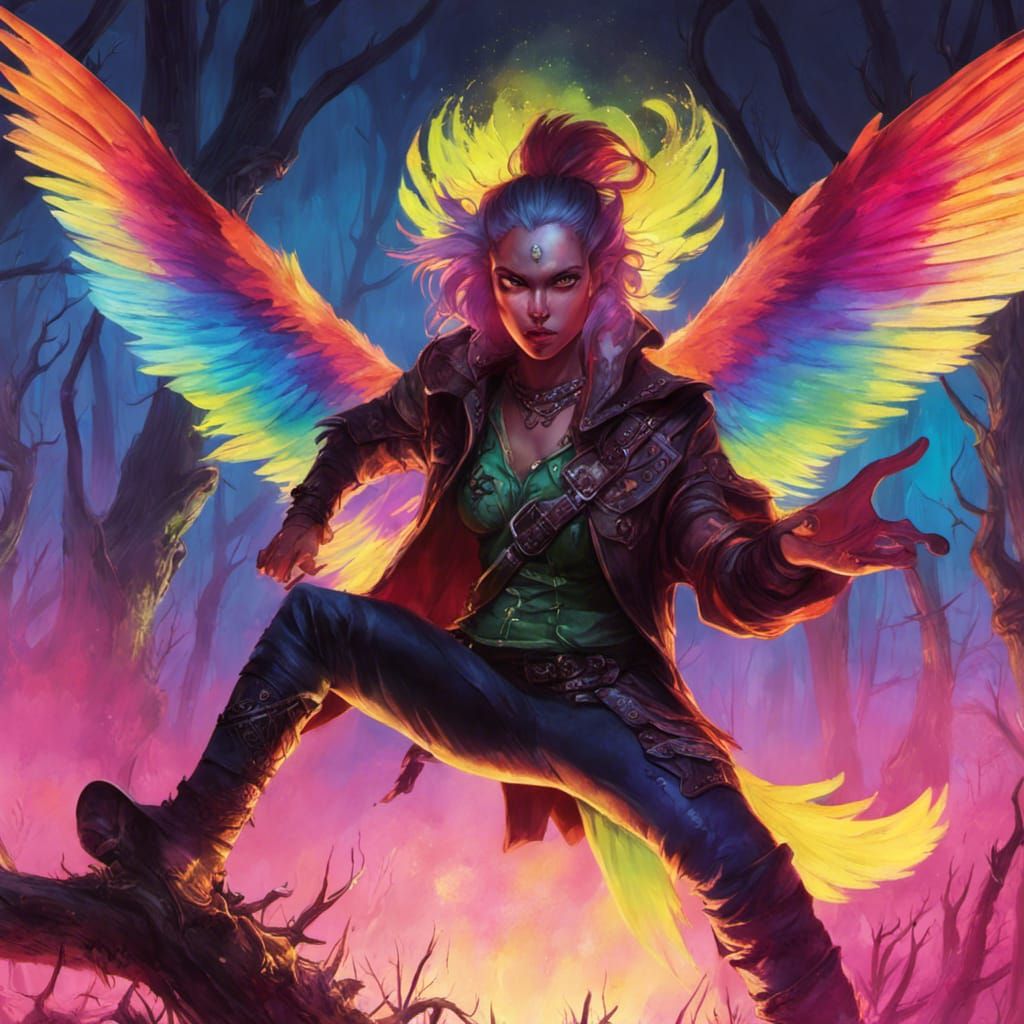 Wicked Punk Rock Forest in Misty Swamp