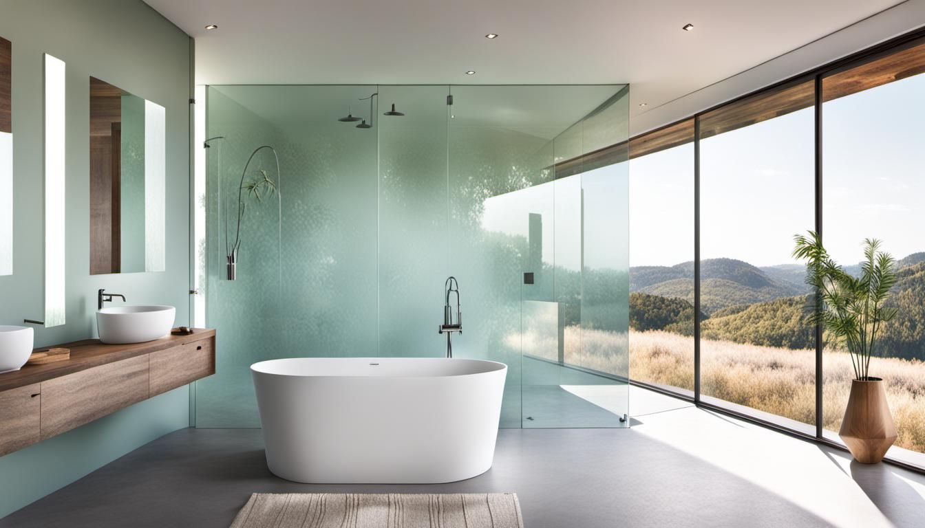 Single-Story House with Frosted Glass and Vintage Decor