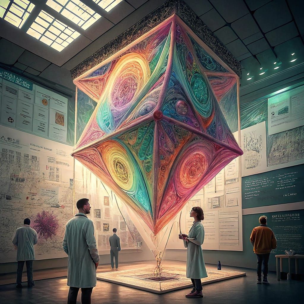 Labyrinthine Tapestry Radiates Otherworldly Aura in Mid-Air