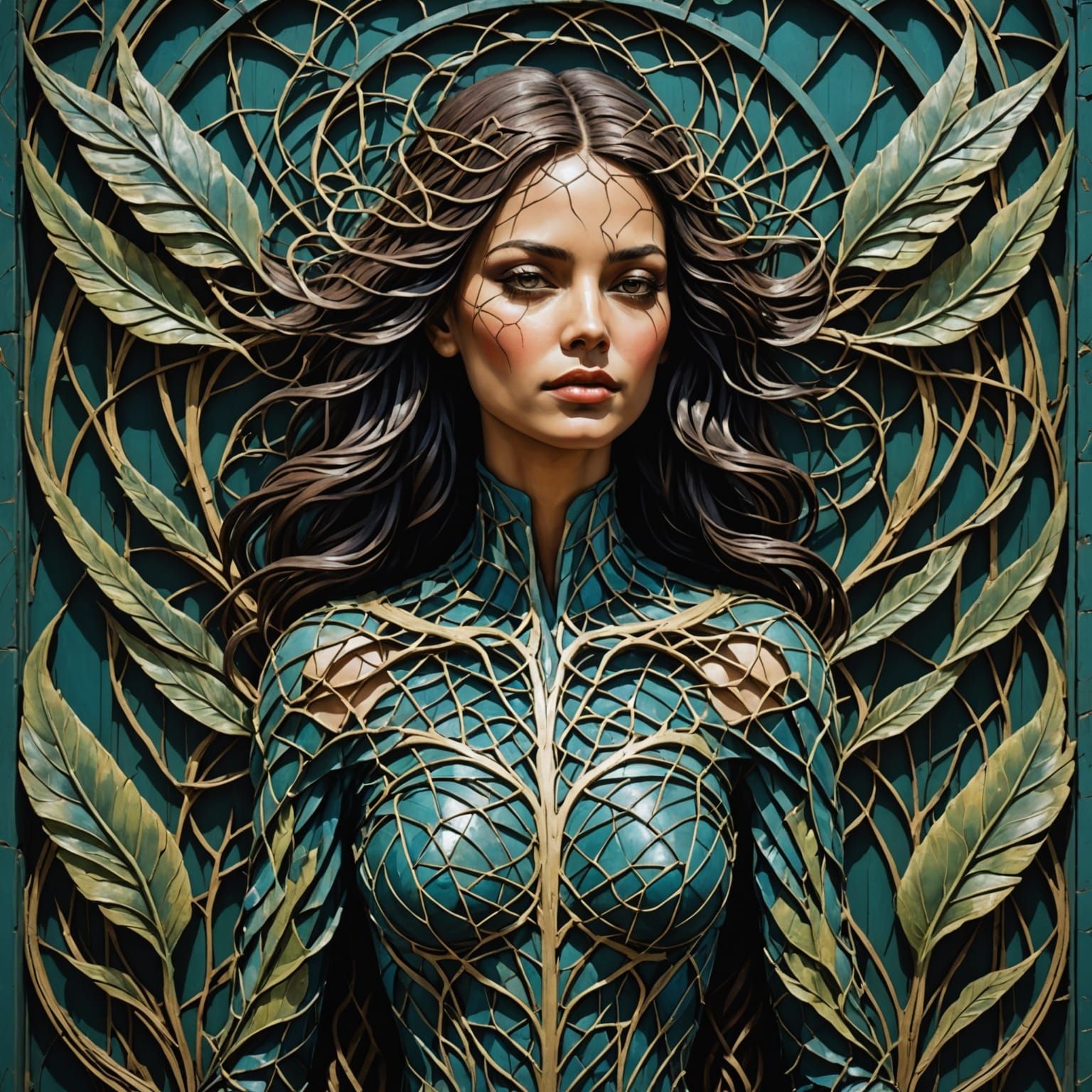 Archaic Carpanian Goddess Unveiled in Lattice Relief