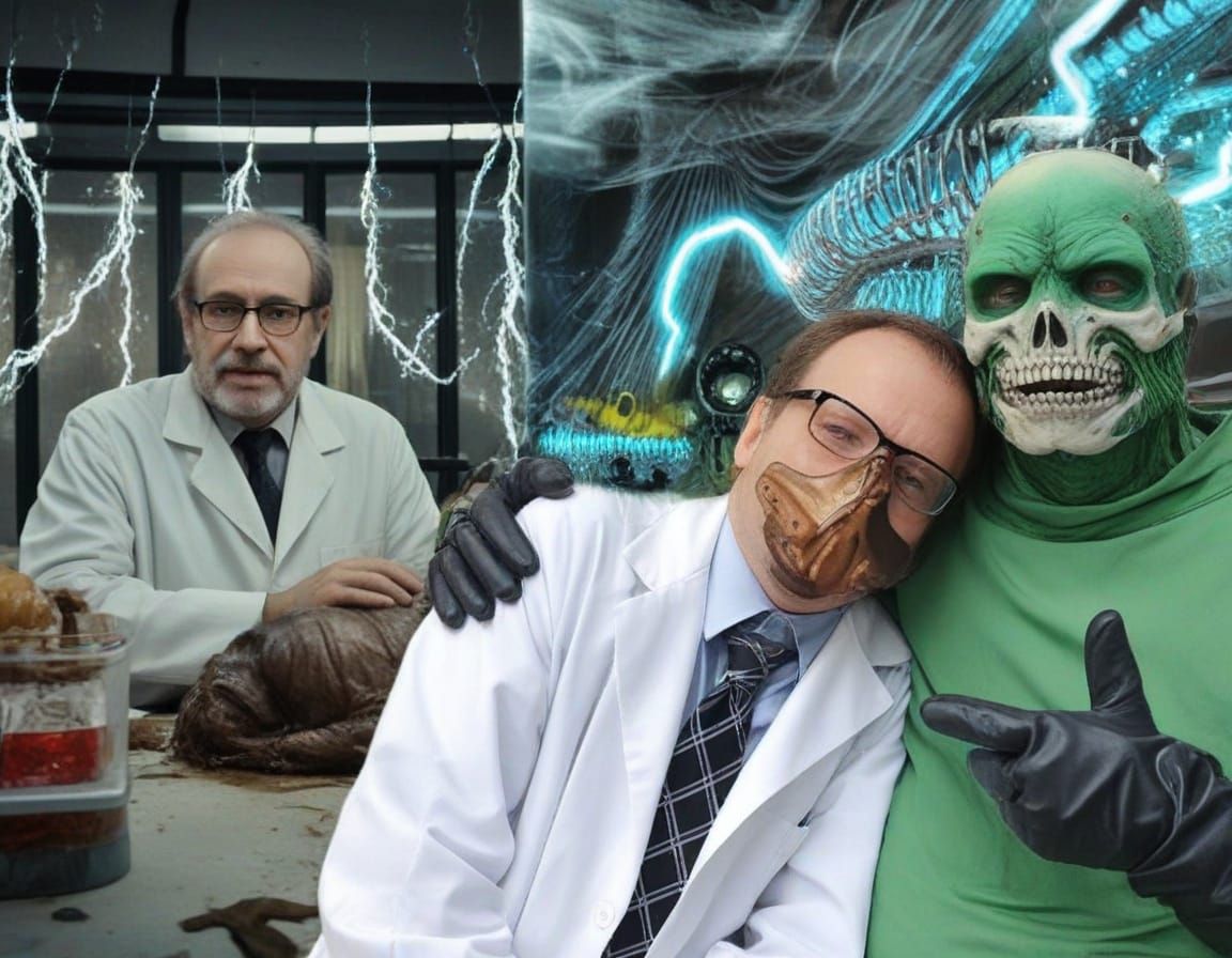 Mad Scientists Receive Comfort in a Glowing Laboratory