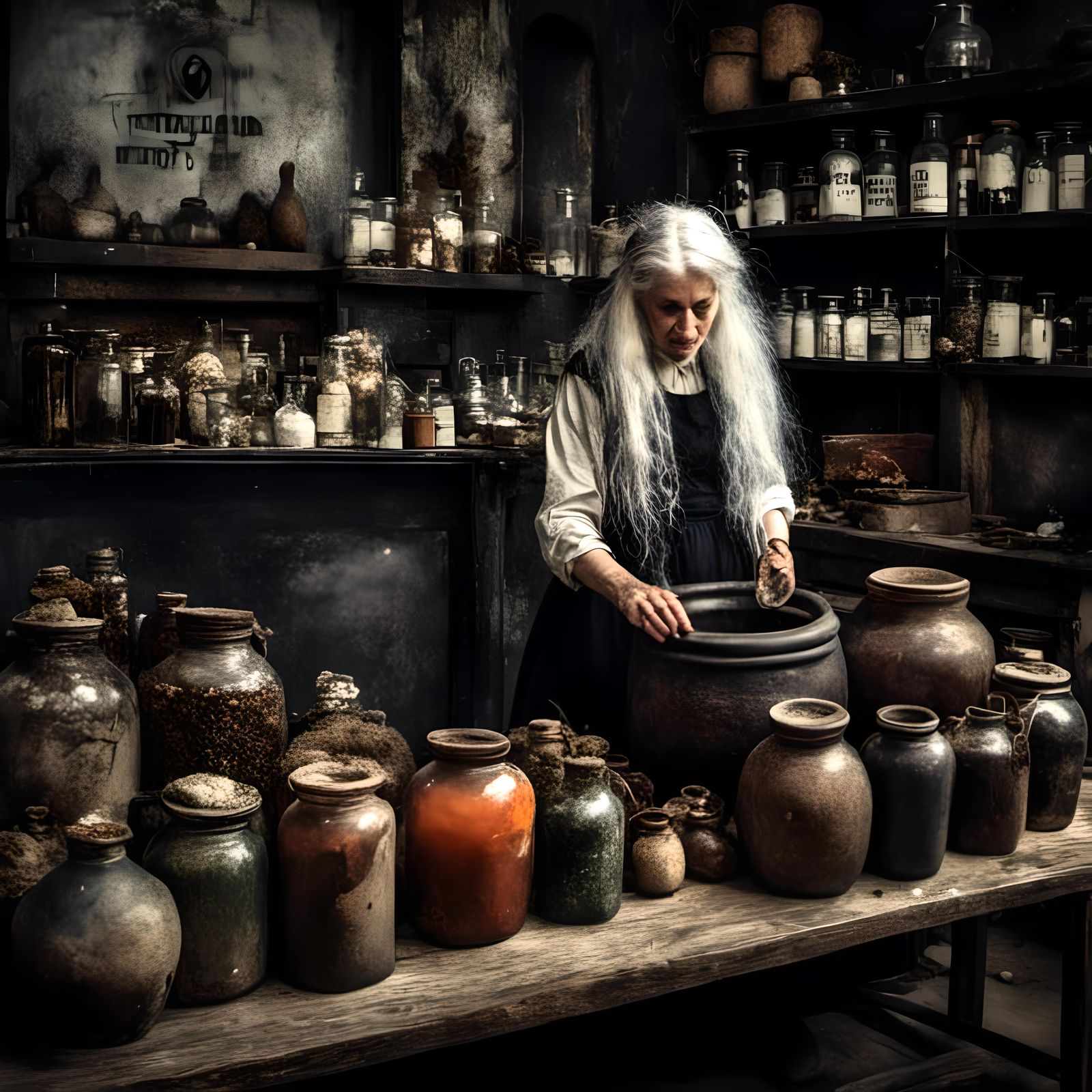 Enchanting Eraserpunk Apothecary