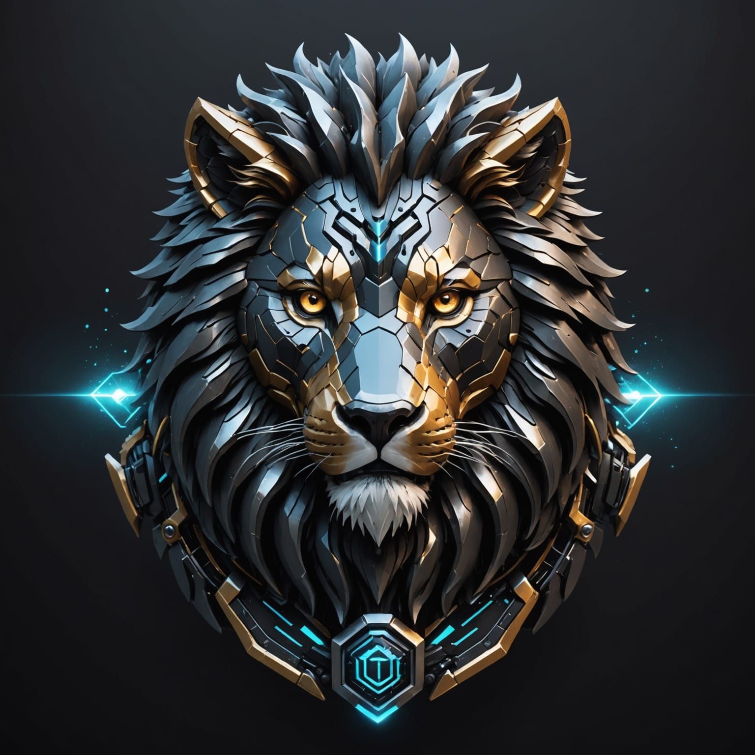 Cybernetic Lion Icon