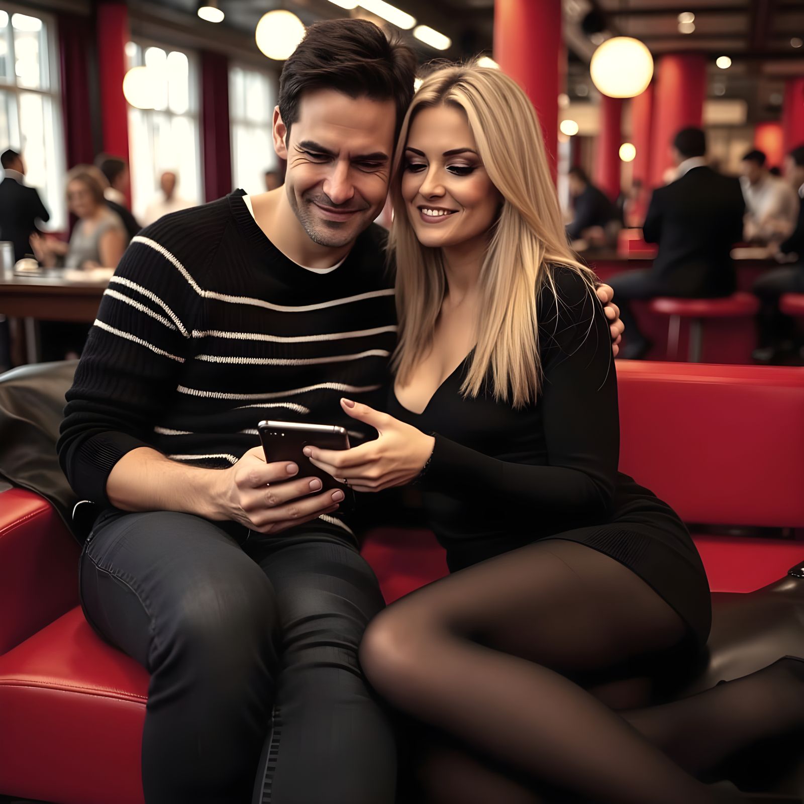 Couple Discusses Surprise Pregnancy in Casual Club Setting