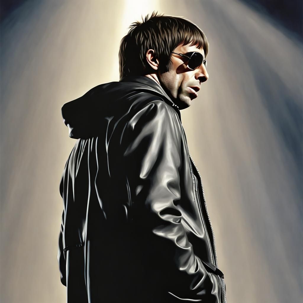 Liam Gallagher Live On Stage: Hyperrealistic Digital Art