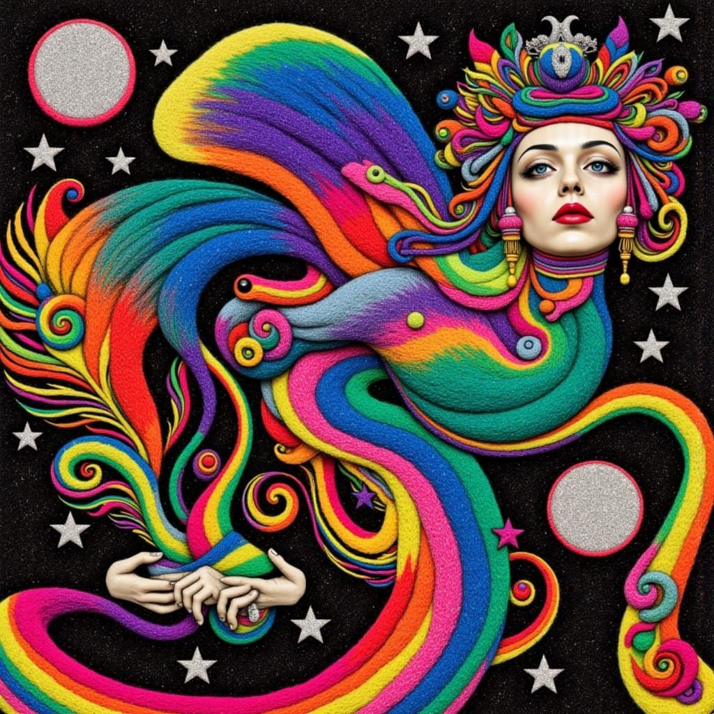 Whimsical Textile Dreams in Art Deco and Steampunk Style