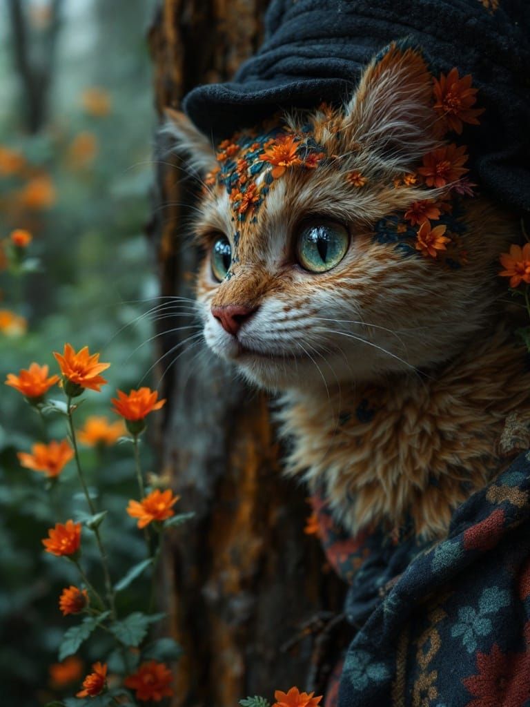 Woofly Portrait in VanGoghigami