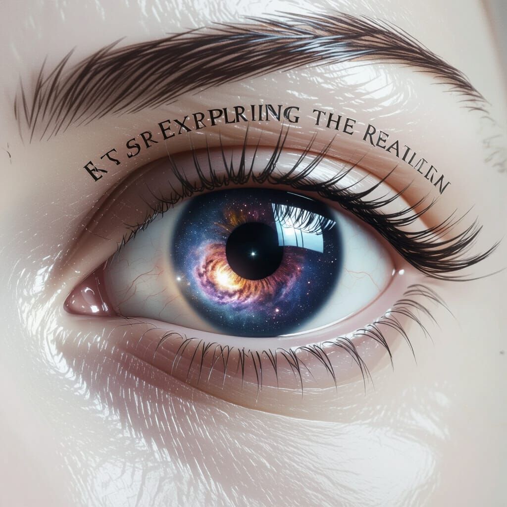 Cosmic Eye Nebula and Galaxies Swirling Within Iris