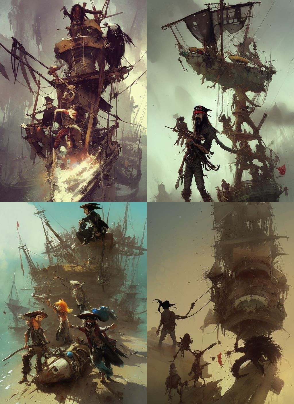 Dread Pirate Rob: Crayon Caricature Character Design