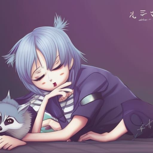 Anime Style Pet Racoon