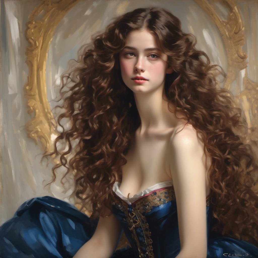 Portrait of Princess in Style of Scottish Colourists