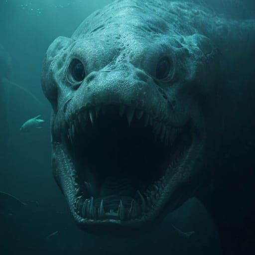 Hyperrealistic Horror: Gargantuan Moray Eel Engulfs Diver in...