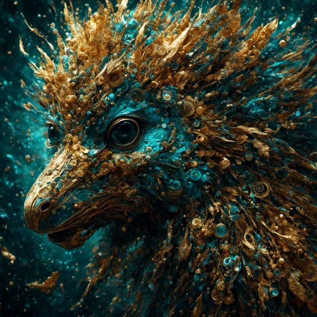 Abstract Whatchamacallit Animal in Complementary Colors