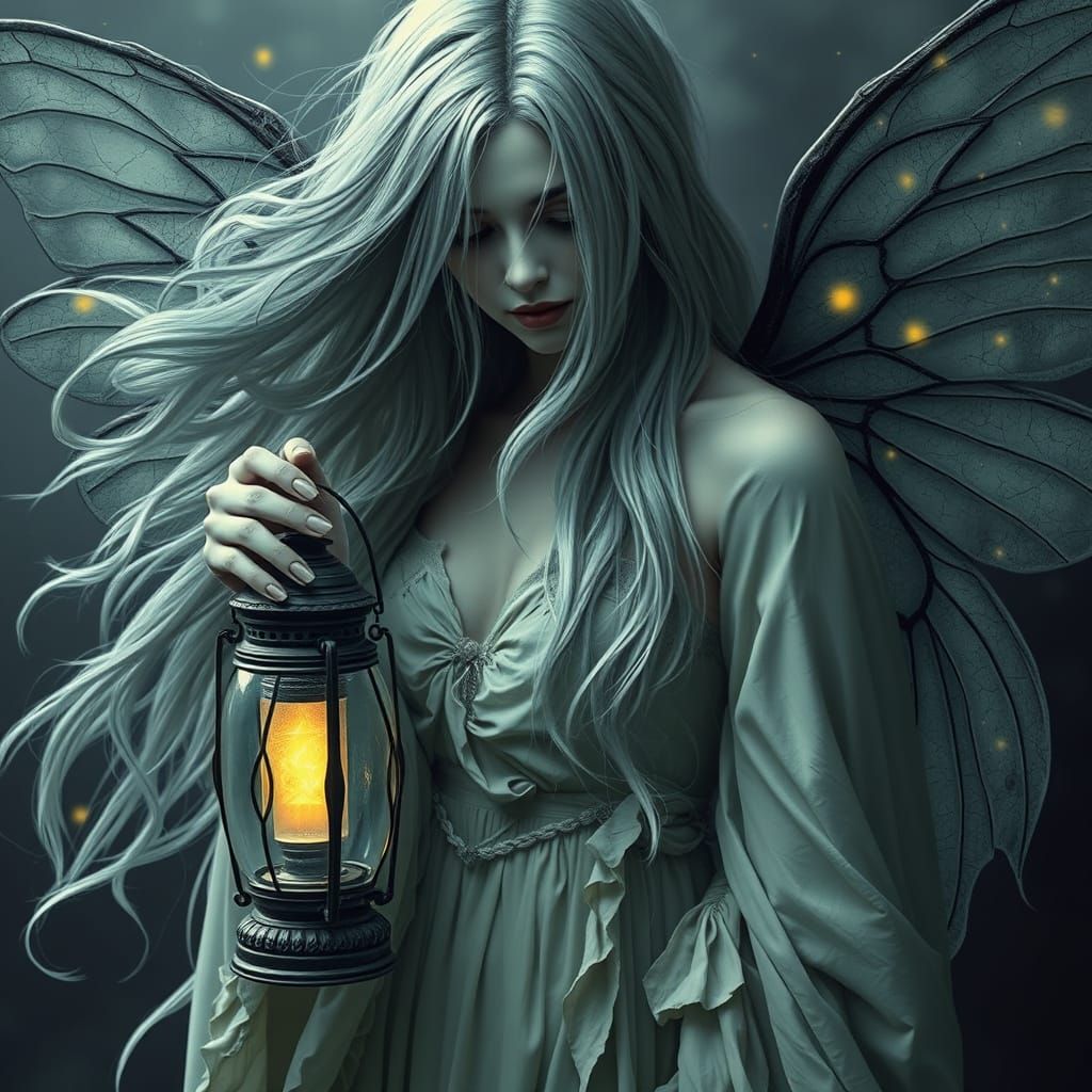 Ethereal Moth Queen of Drifting Memories