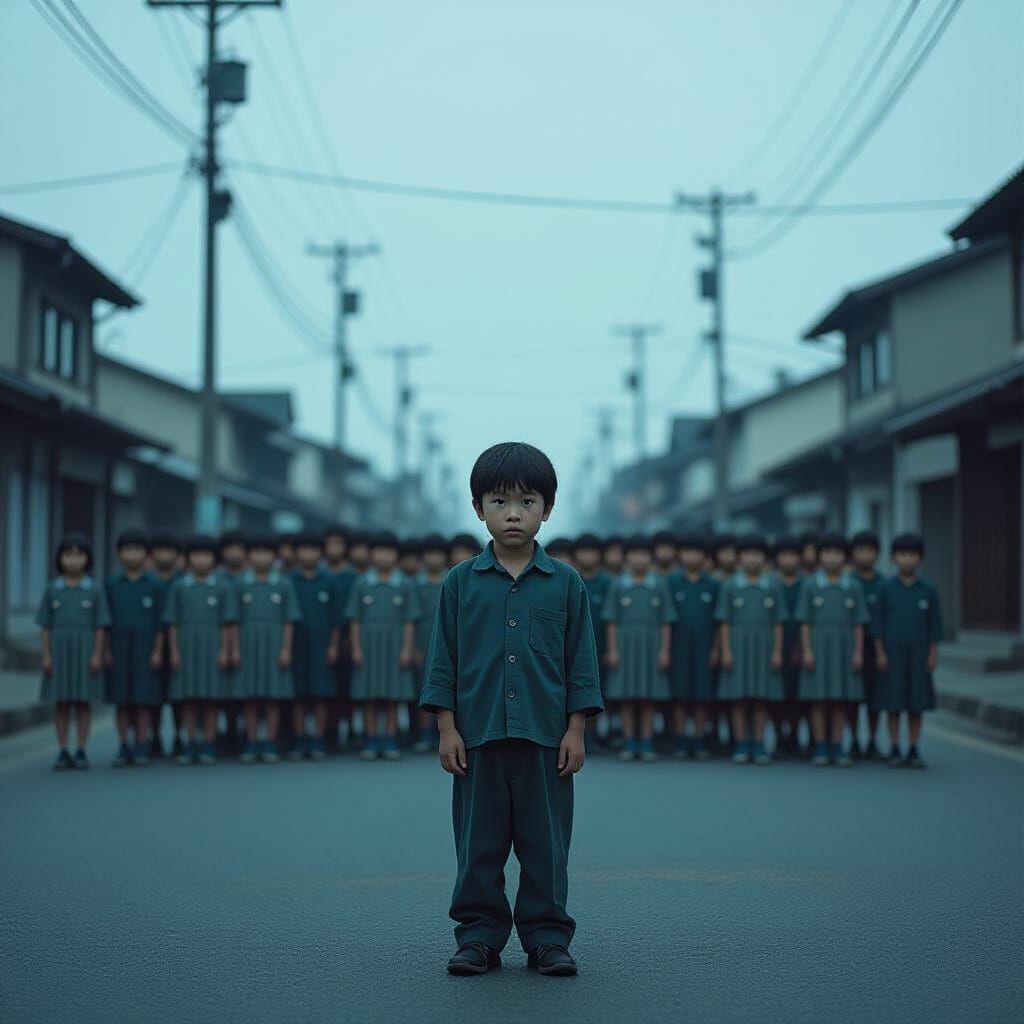 Haunting Black-Eyed Children in Silent Street: Cinematic Sti...