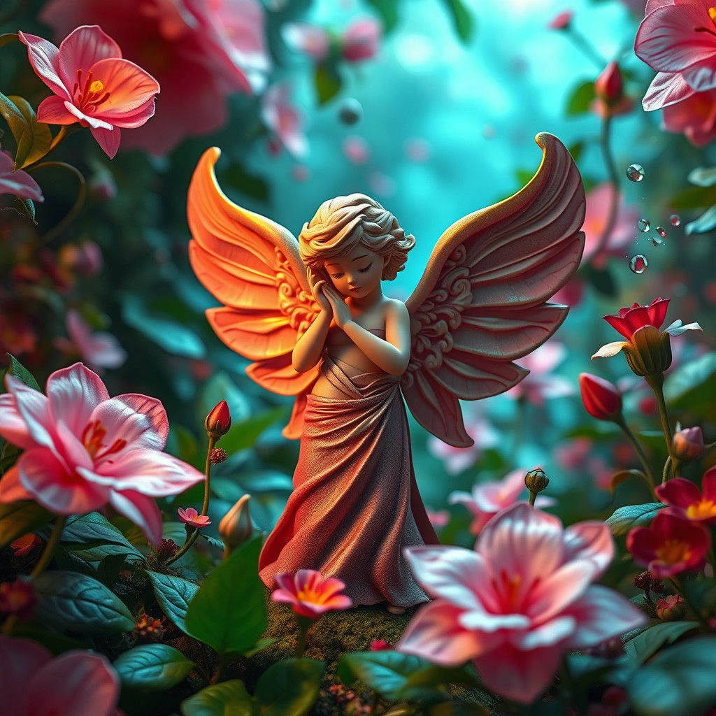 Sonny Angel Figurine in Dreamlike Environment