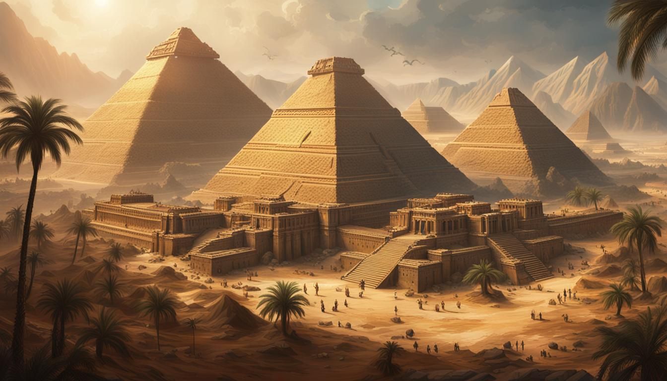 Kushite Empire Oil Painting in Fantasy Style