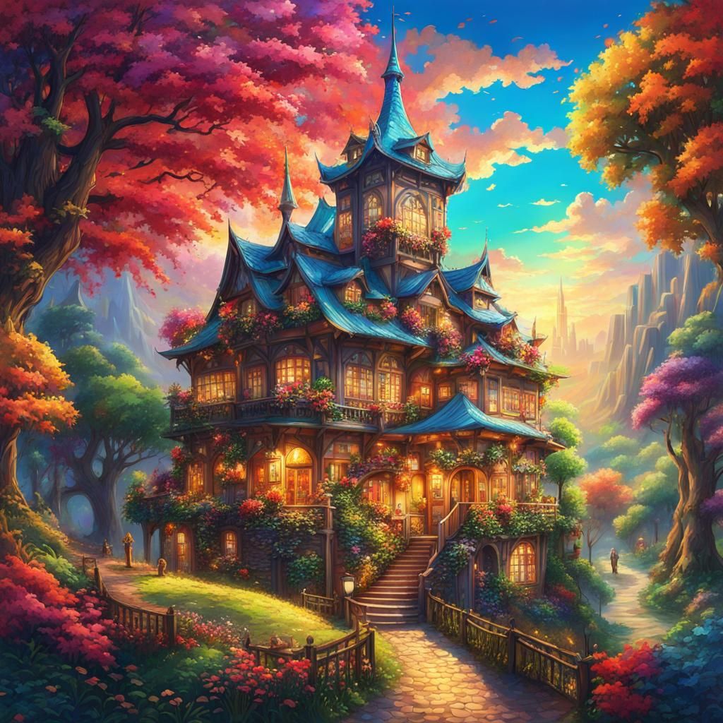 Anime Fairy Tale House Inspired by Kate Crackernuts