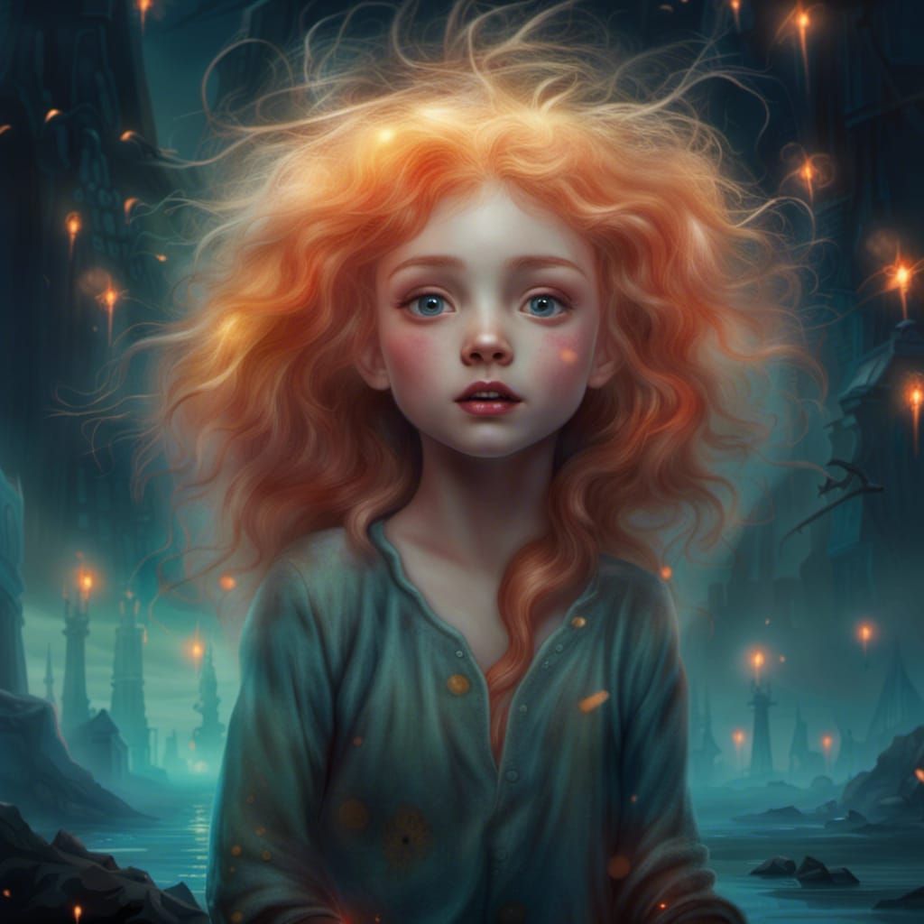 Fuzzy Pearly Creature with Ethereal Glow