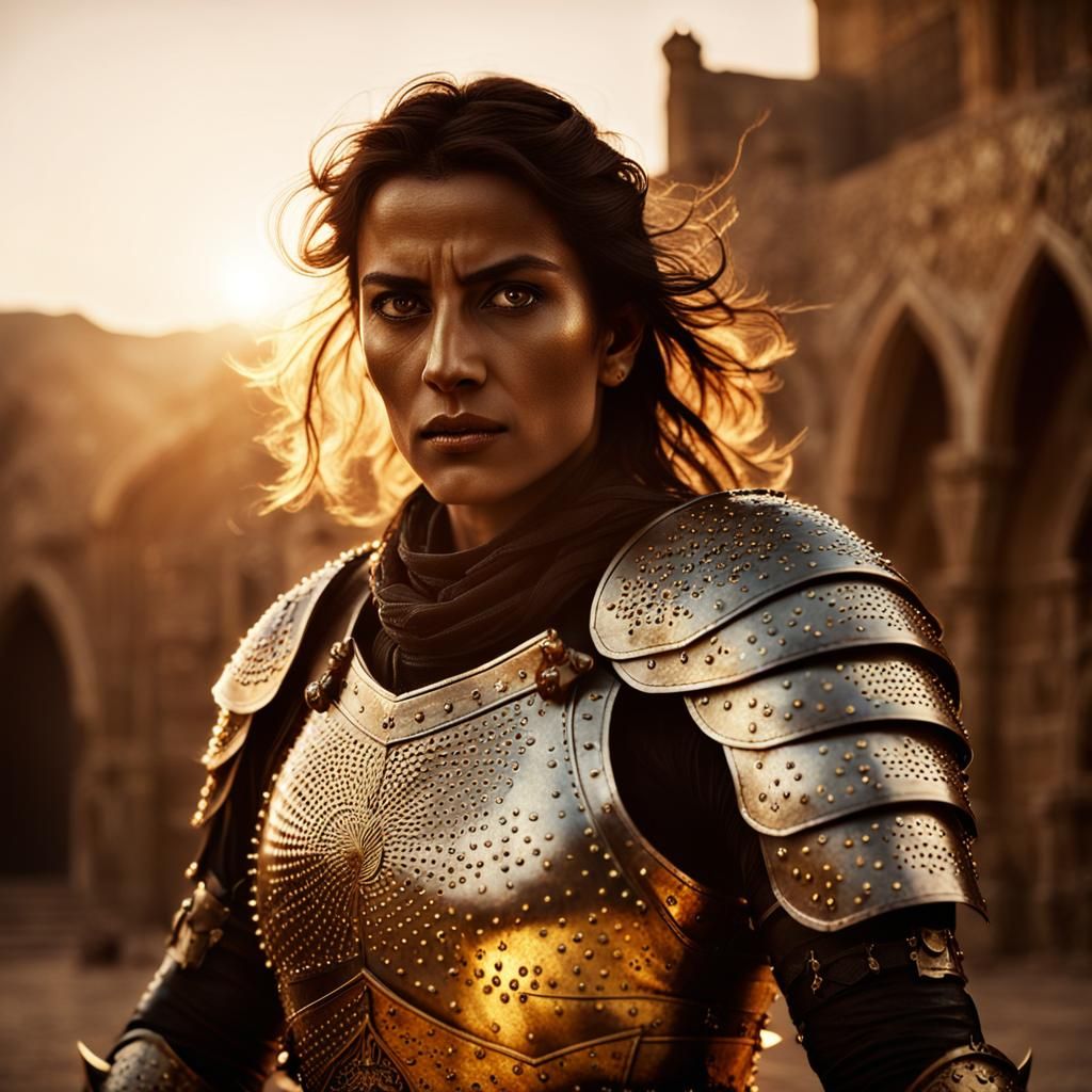 Middle Eastern Paladin Film Still in Golden Light