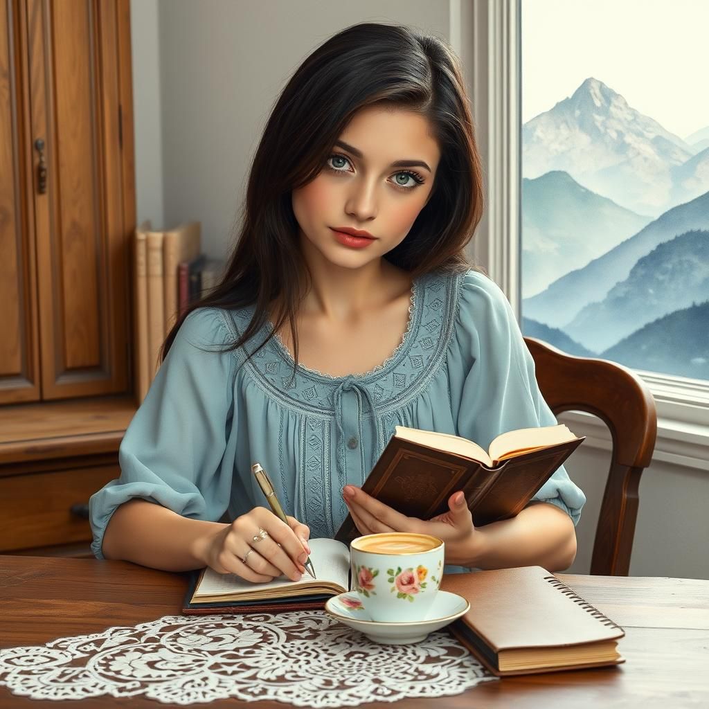 Slovenian Woman Creates Art in Art Nouveau Style