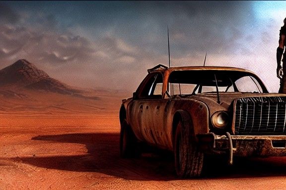 Mad Max Meets Jesus: Detailed Matte Painting