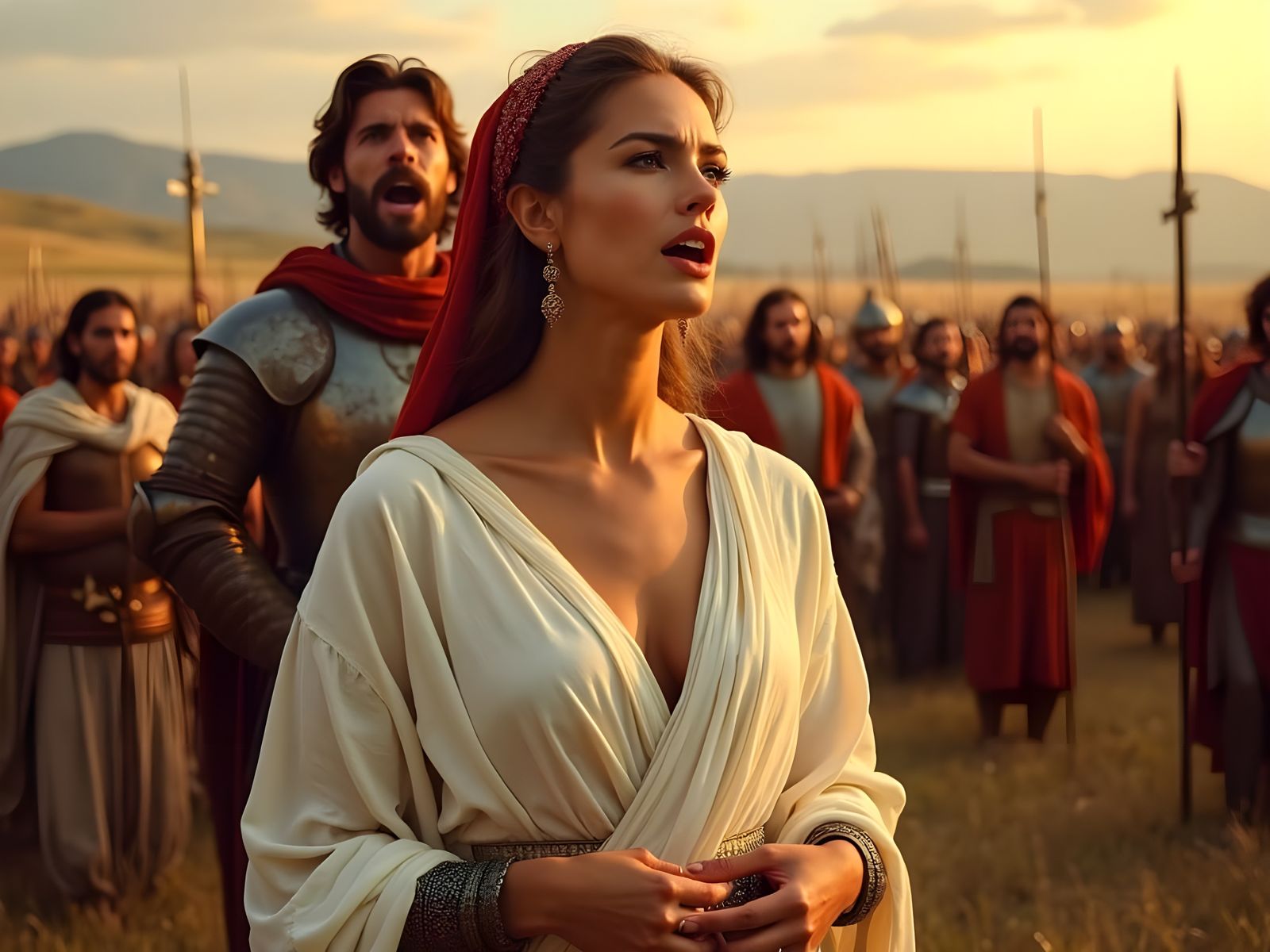 Deborah and Barak Sing Praise to God