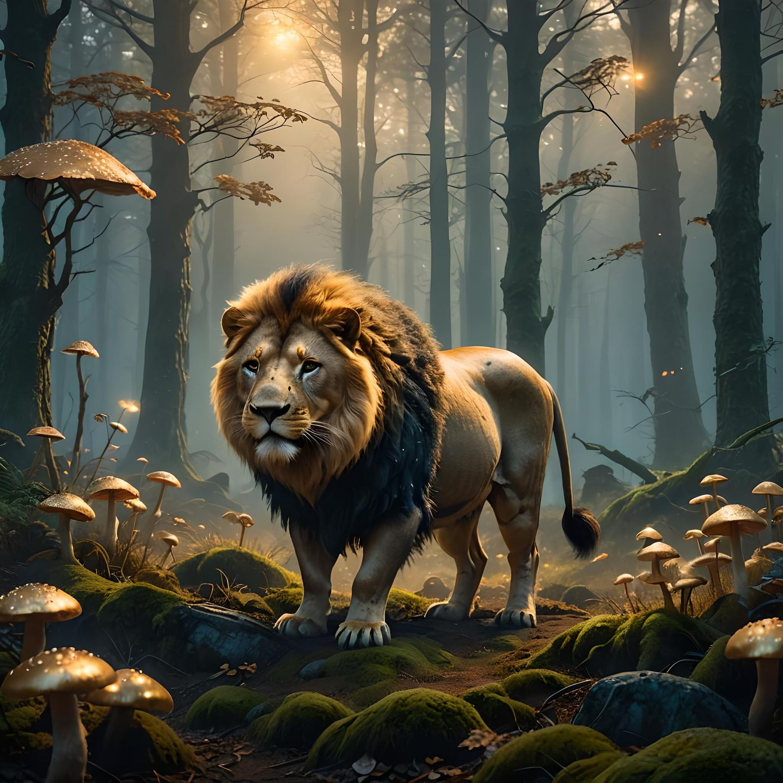 Half-Pig, Half-Lion Creature in German Forest