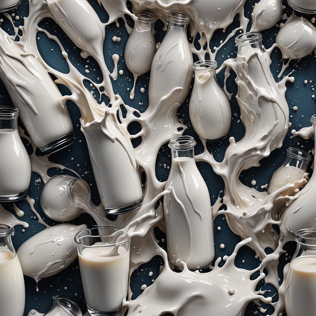 Fantastical Milk: Detailed Matte Painting in Deep Color