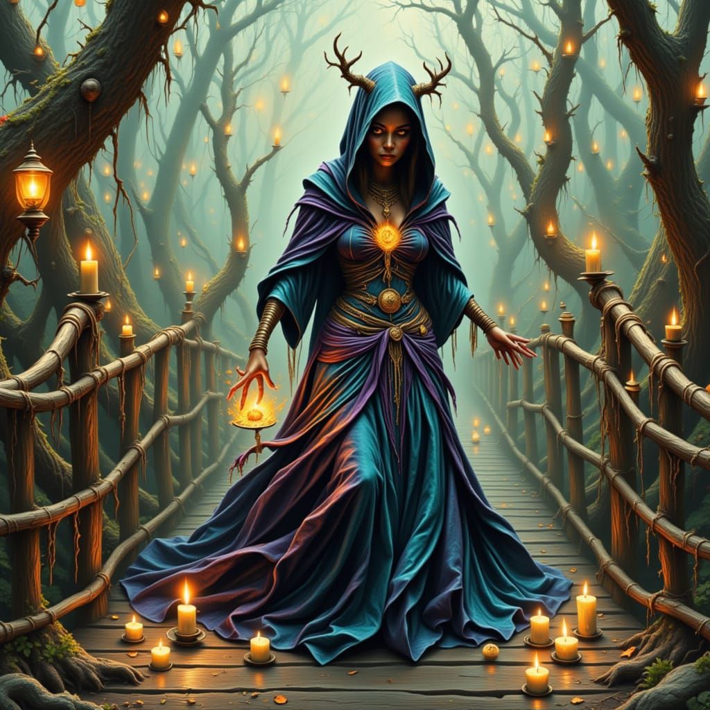 Voodoo Ritual on a Bridge