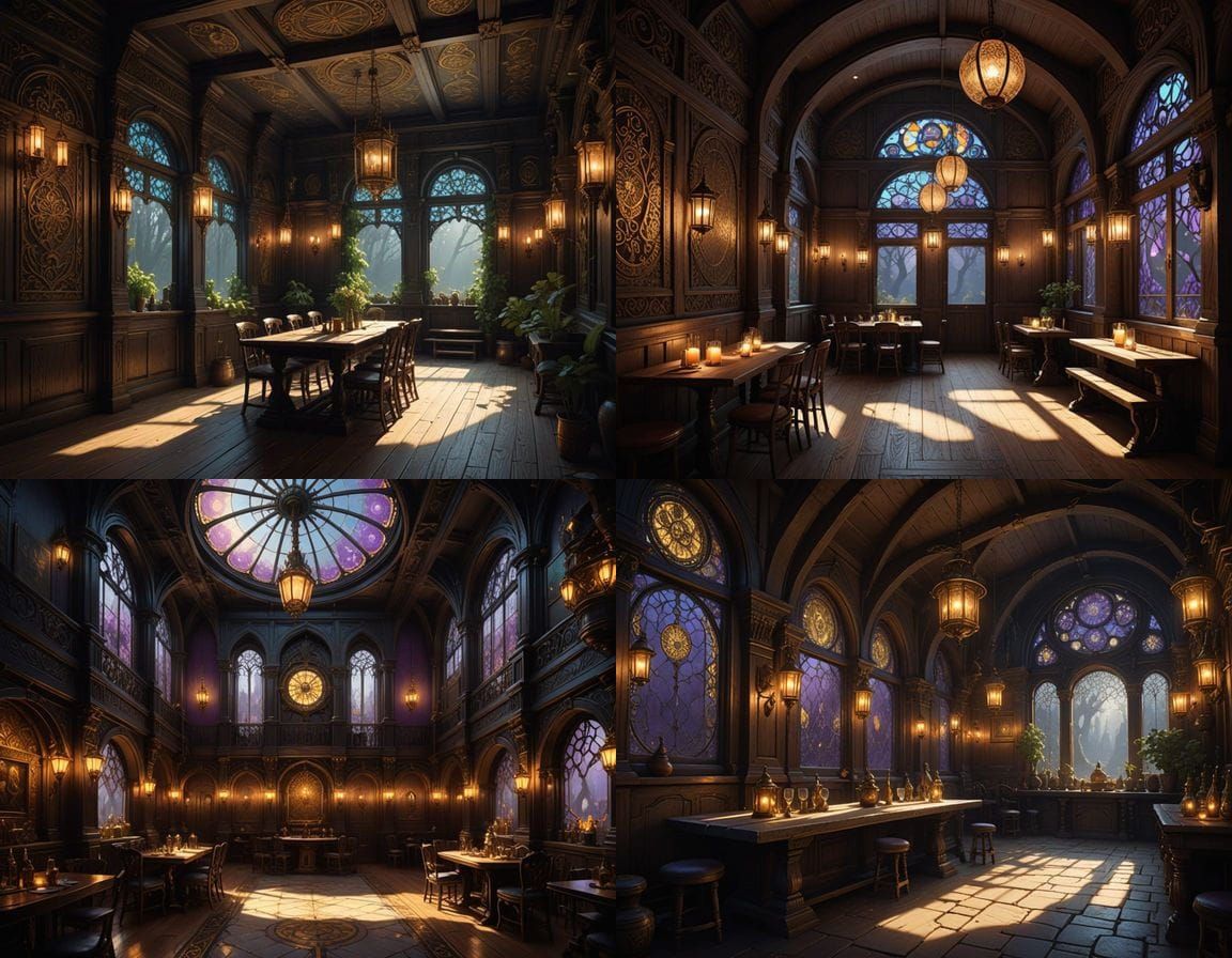 A Masterpiece of Tavern Ambiance in Low-Angle Glory