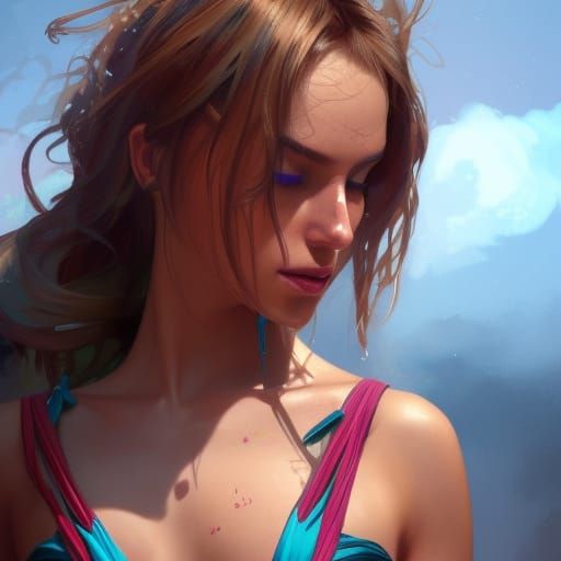 Detailed Portrait with Dynamic Lighting