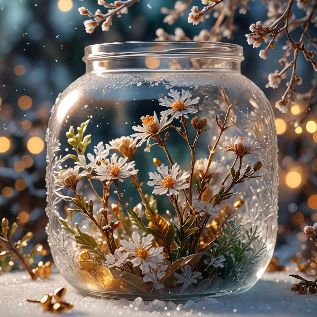 Ice Melting into Spring: A Fantastical Digital Painting