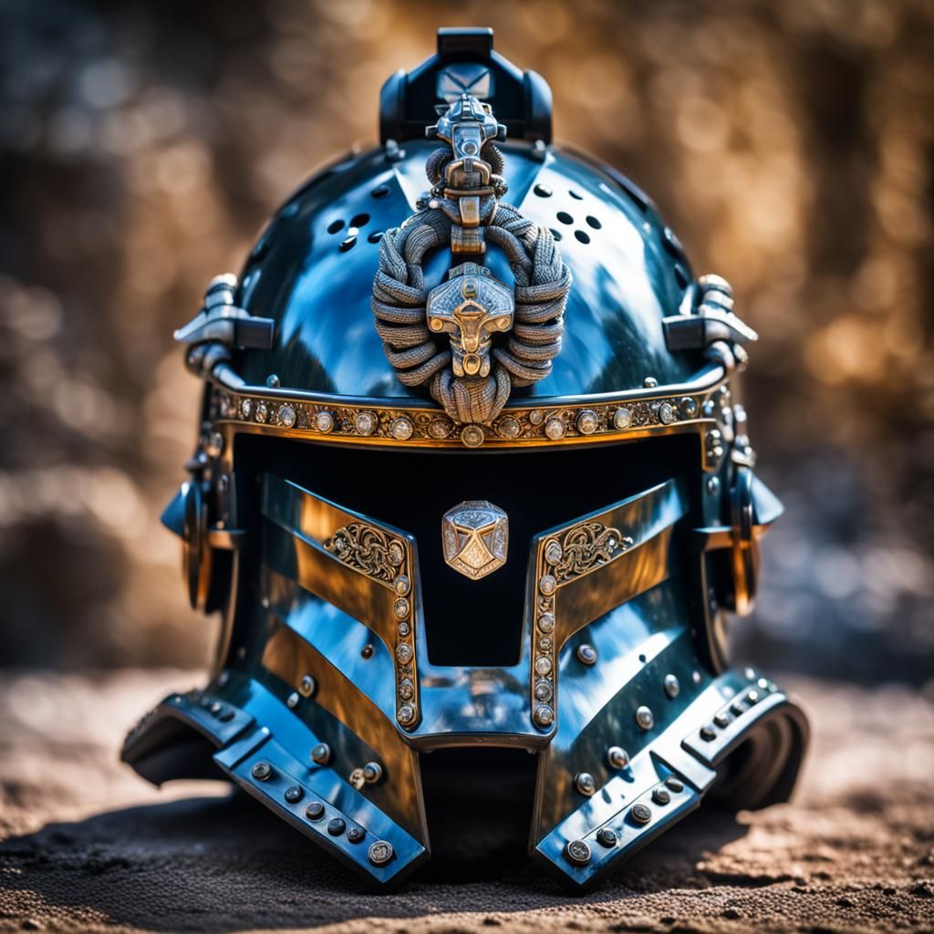 Crystal Diamond Gladiator Special Forces Helmet