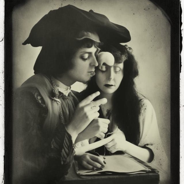Witch Writes Epic Love Story: Vintage Photography Portrait