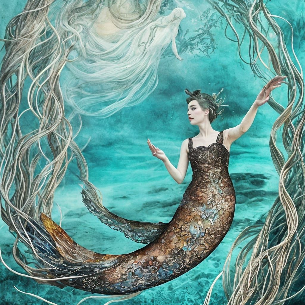 Surrealism. Collage art.