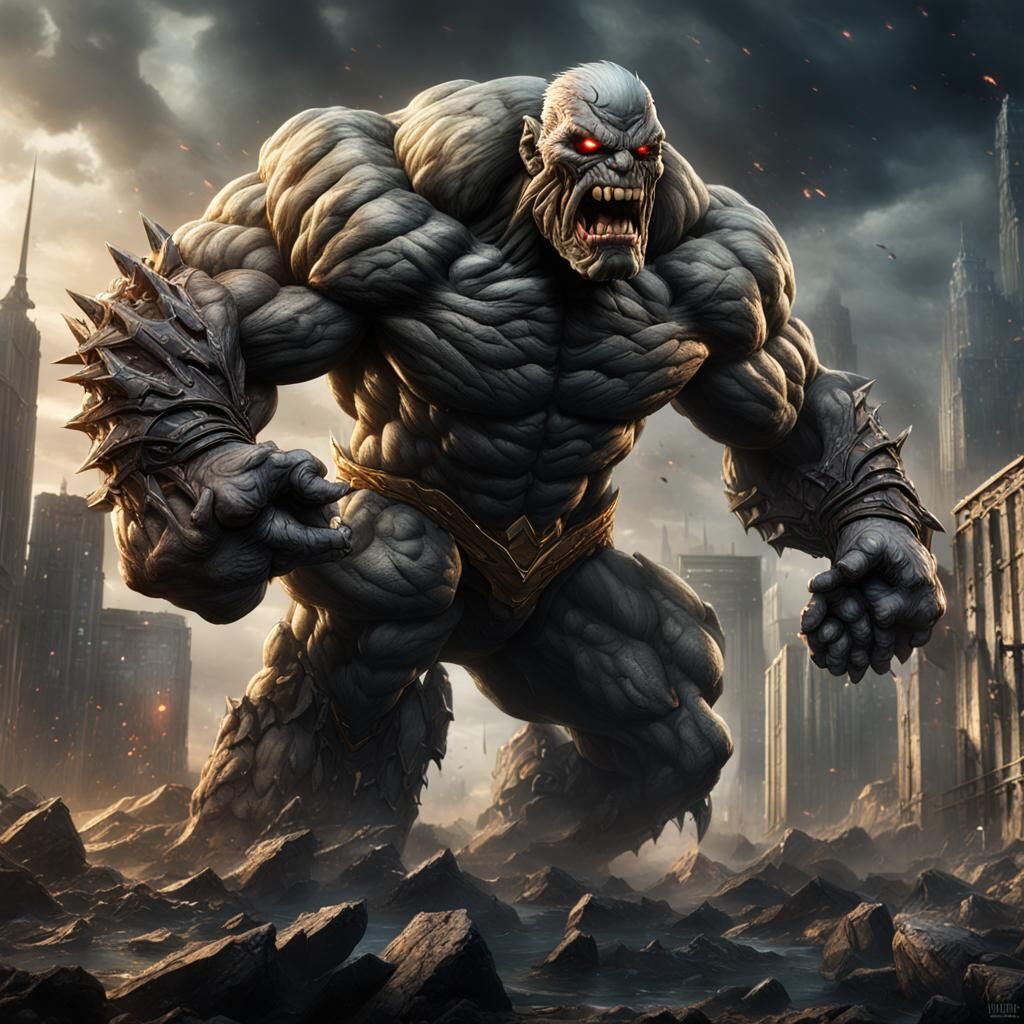 Doomsday: Detailed Matte Painting of the DC Comics Villain