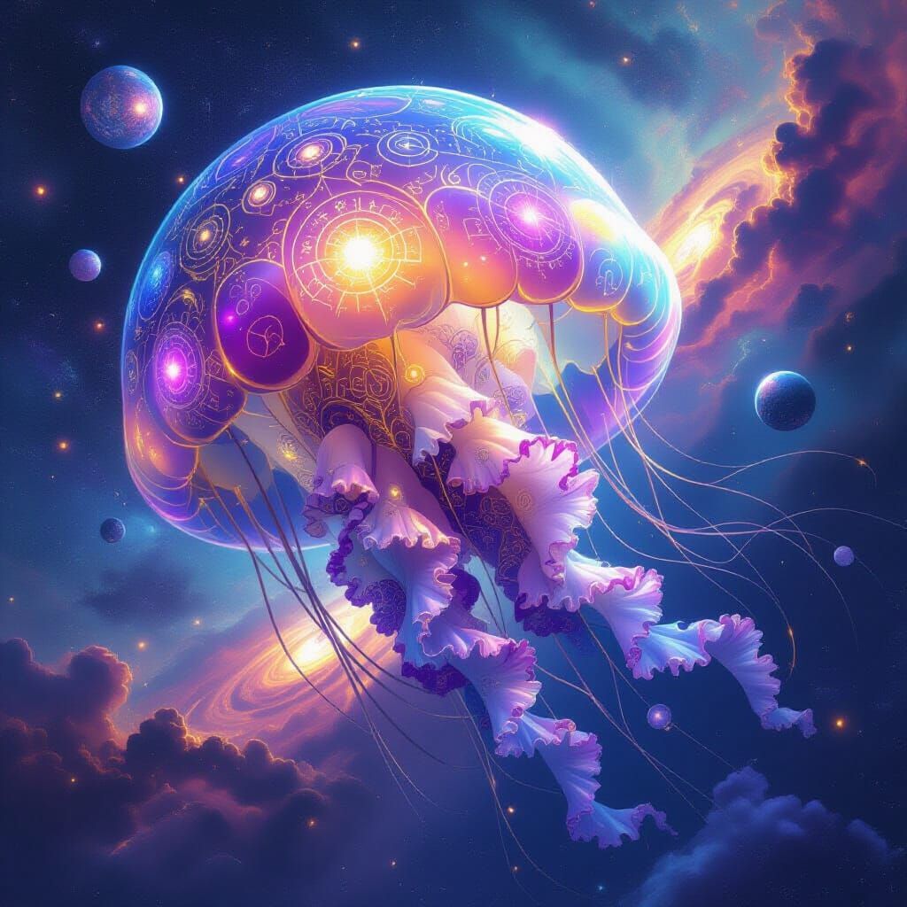 Galactic Jellyfish Sustaining the Chaos Universe
