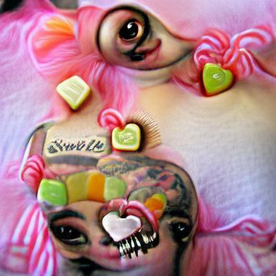 Whimsical Character in Lowbrow Art Style