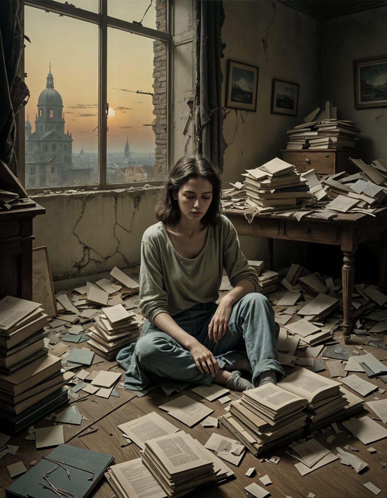 Desolate Reality on Brink of Collapse