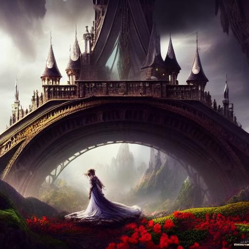 Epic Wonderland: A Dramatic Digital Matte Painting