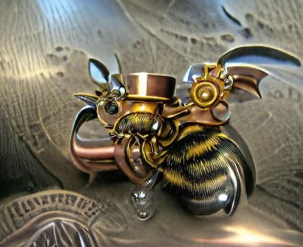 Steampunk Bee Digital Rendering